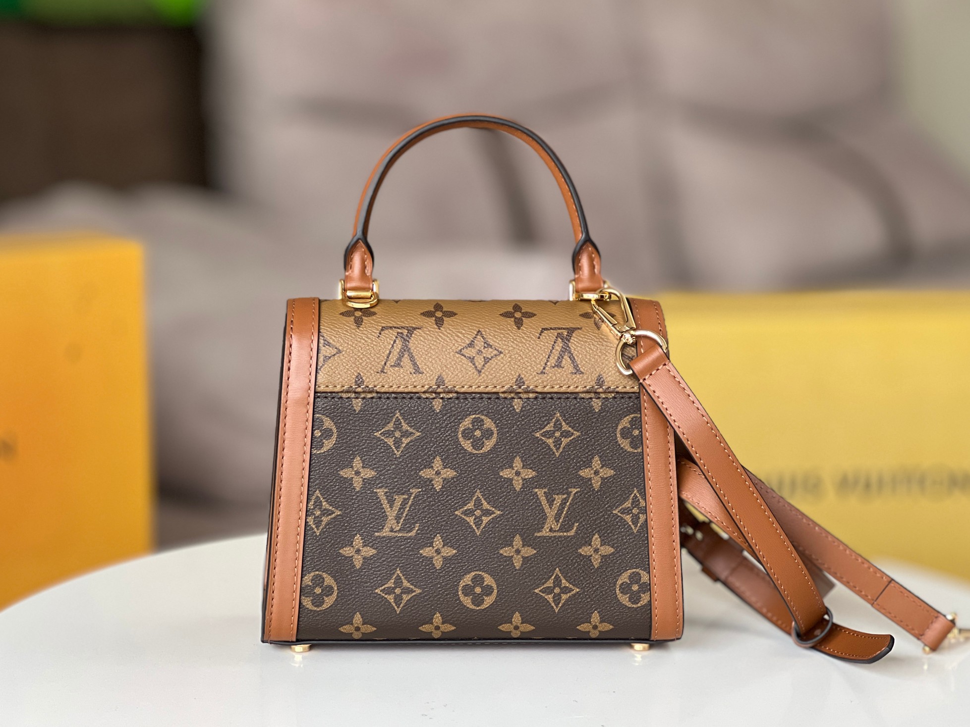 Louis Vuitton Dauphine Capitale Handbag - Image 4