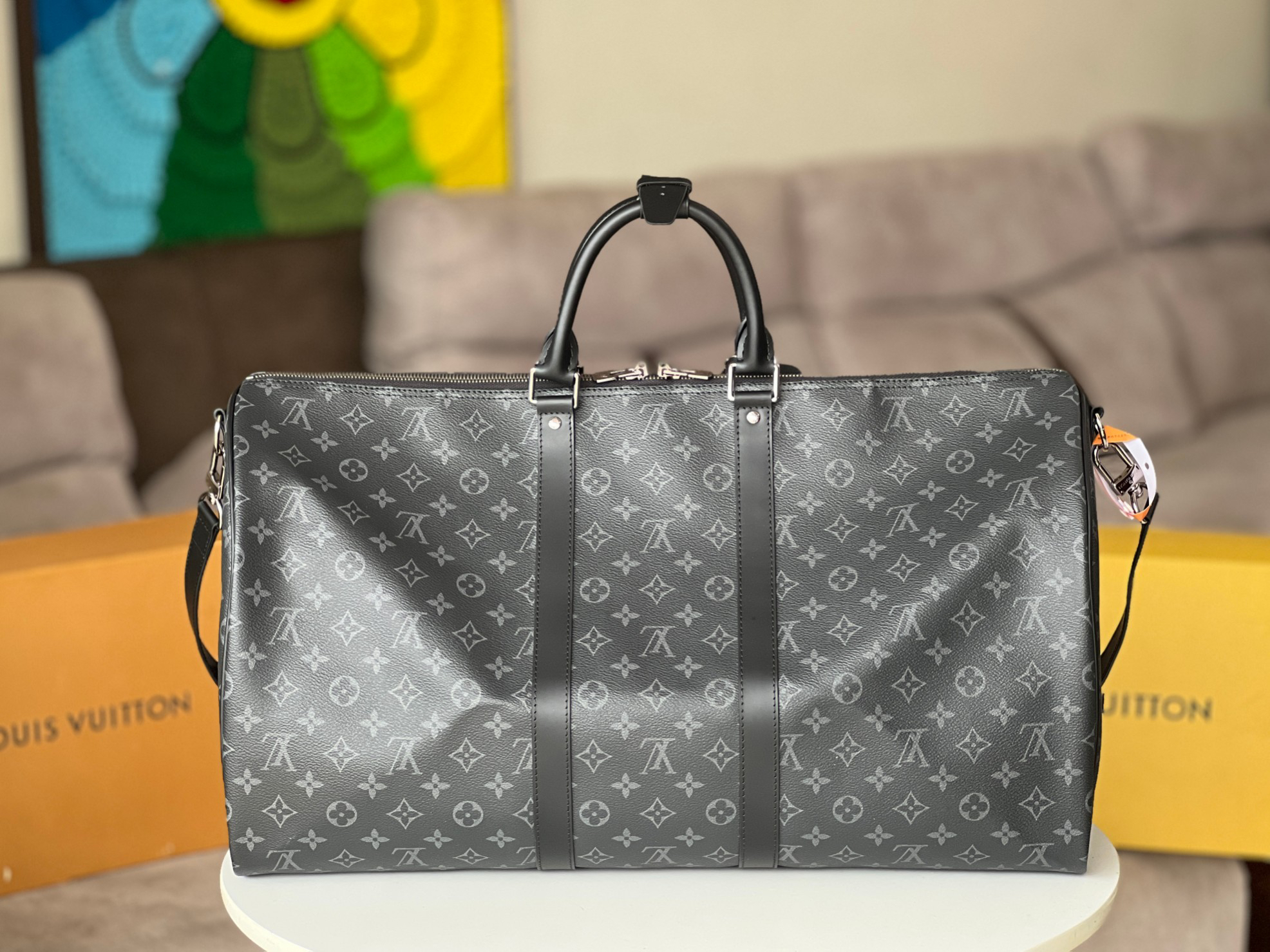 Louis Vuitton Keepall Travel Bag 55 - Image 4