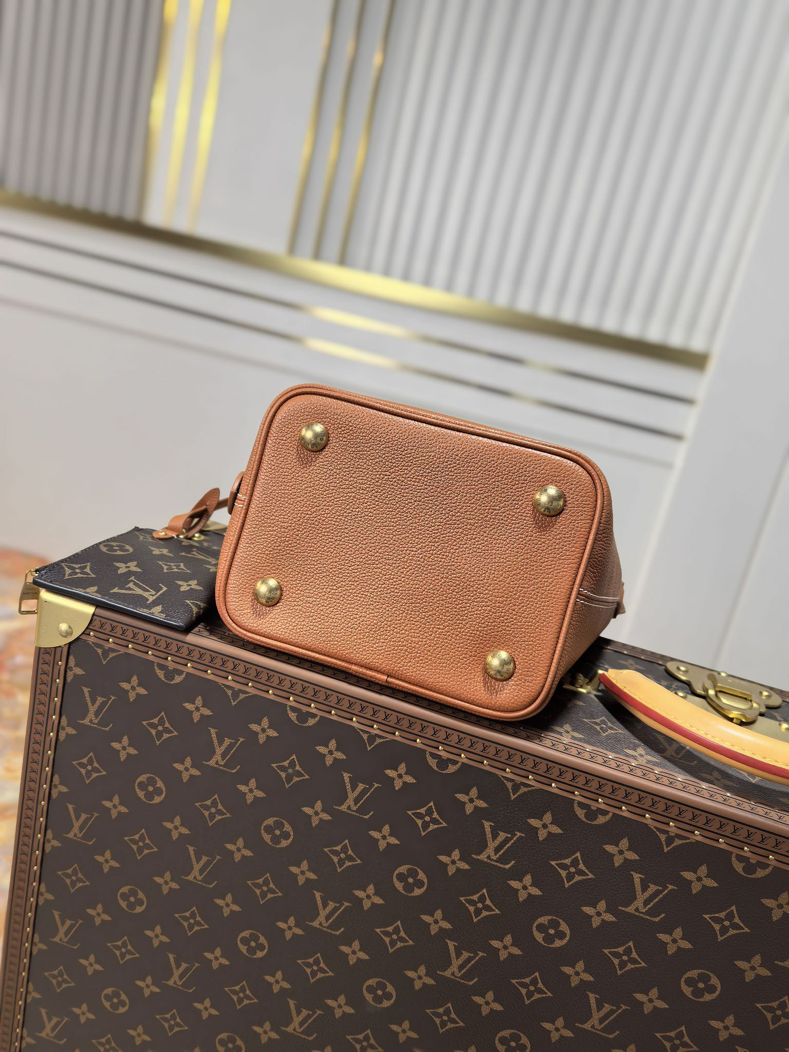 Louis Vuitton Low Key All In BB Brown Bucket Bag - Image 4