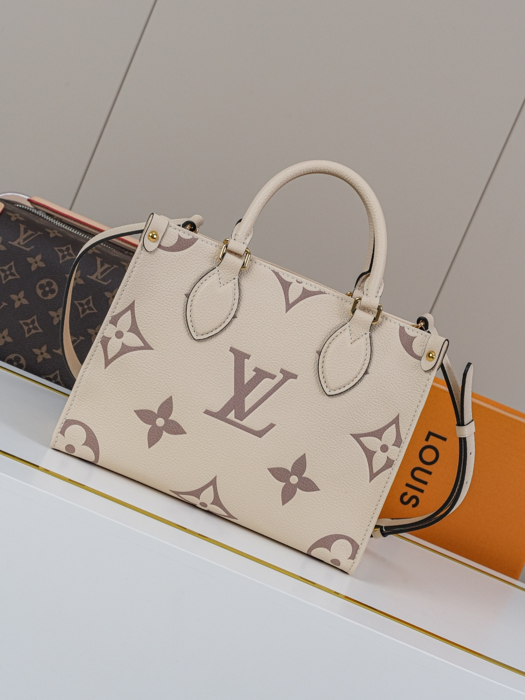 Louis Vuitton OnTheGo Small Tote Bag in Monogram Empreinte Leather - Image 4