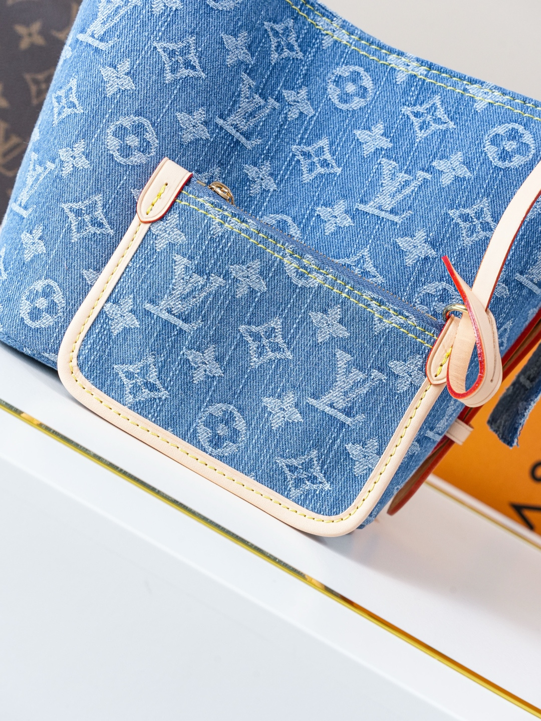 Louis Vuitton All In BB Denim Handbag - Image 4