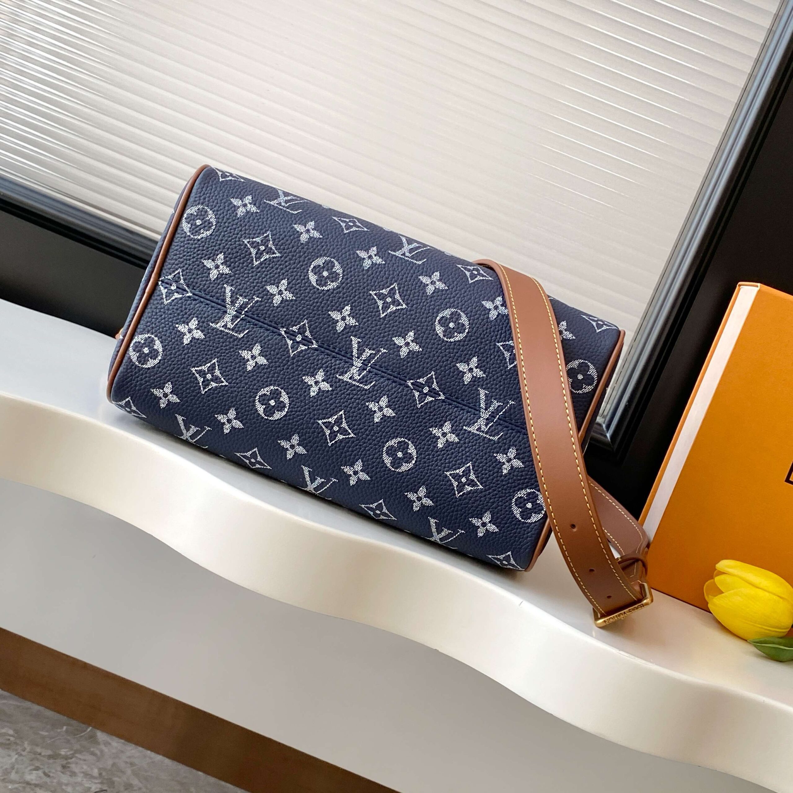 Speedy P9 Bandoulière 25 Monogram Leather Handbag - Image 4
