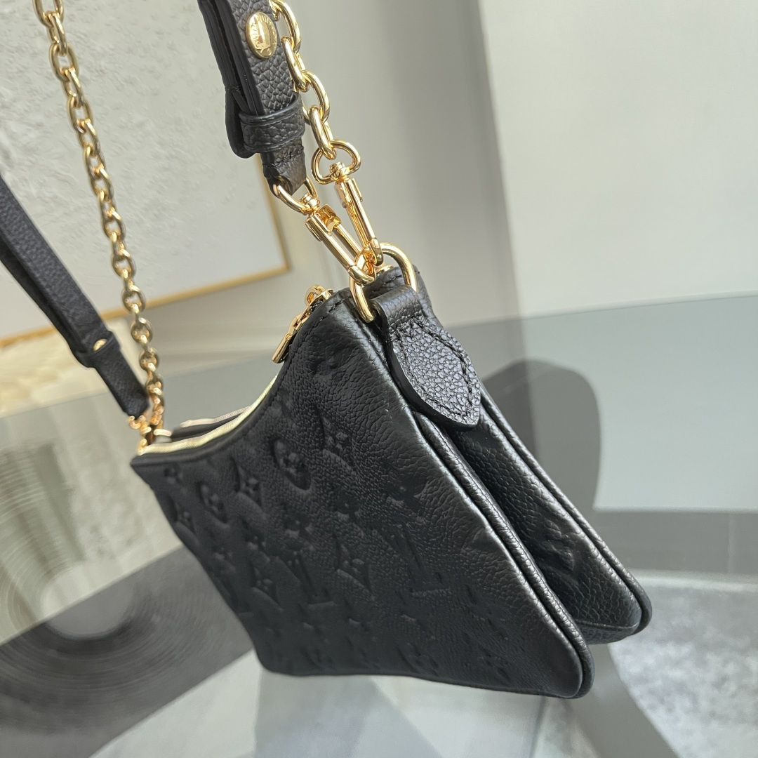 Louis Vuitton Liv Shoulder Bag in Black Monogram Empreinte Leather - Image 4