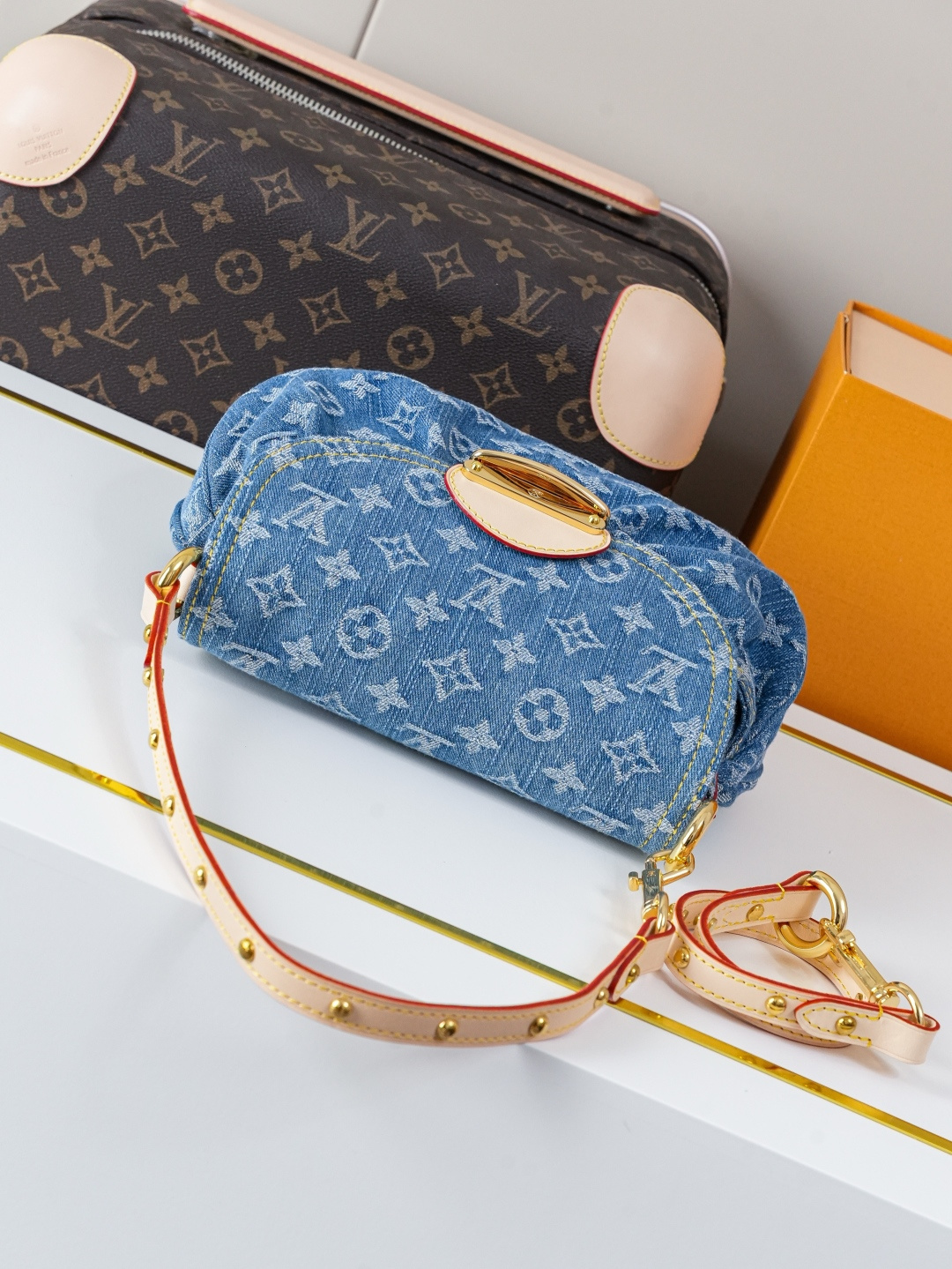 Louis Vuitton Rendez-Vous Sunset Denim Blue Shoulder Bag - Image 4