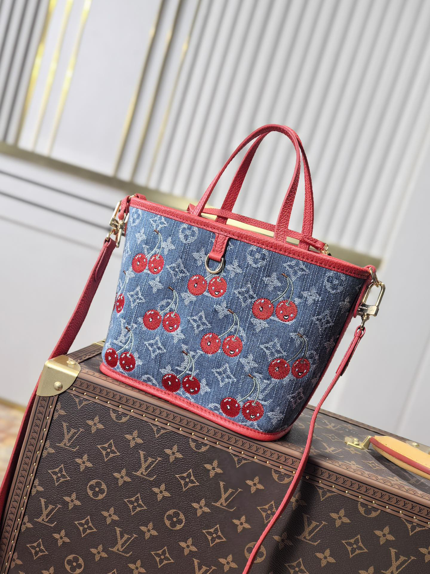 Louis Vuitton x Takashi Murakami Neverfull Inside Out BB Tote Bag - Image 4