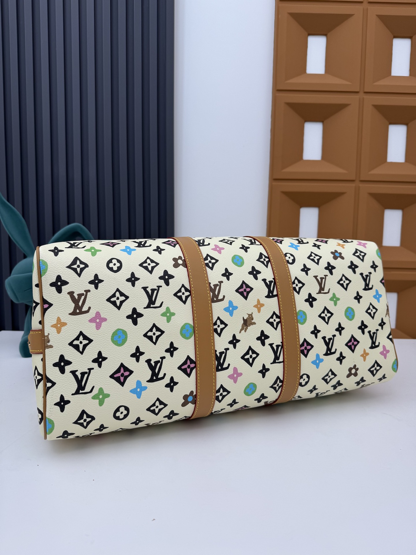 Louis Vuitton x Yayoi Kusama Keepall 50 Travel Bag - Image 4