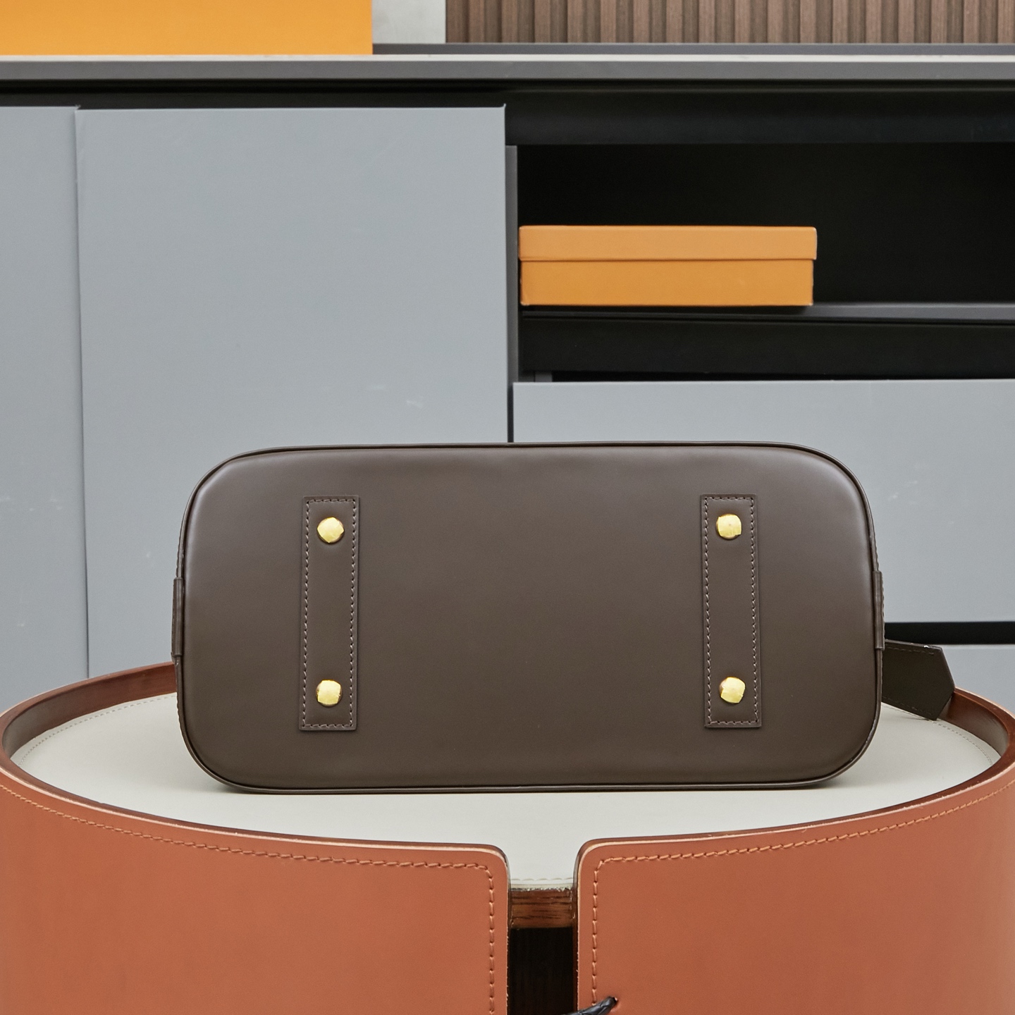 Louis Vuitton Alma Handbag M53151, Monogram Canvas, Brown - Image 4