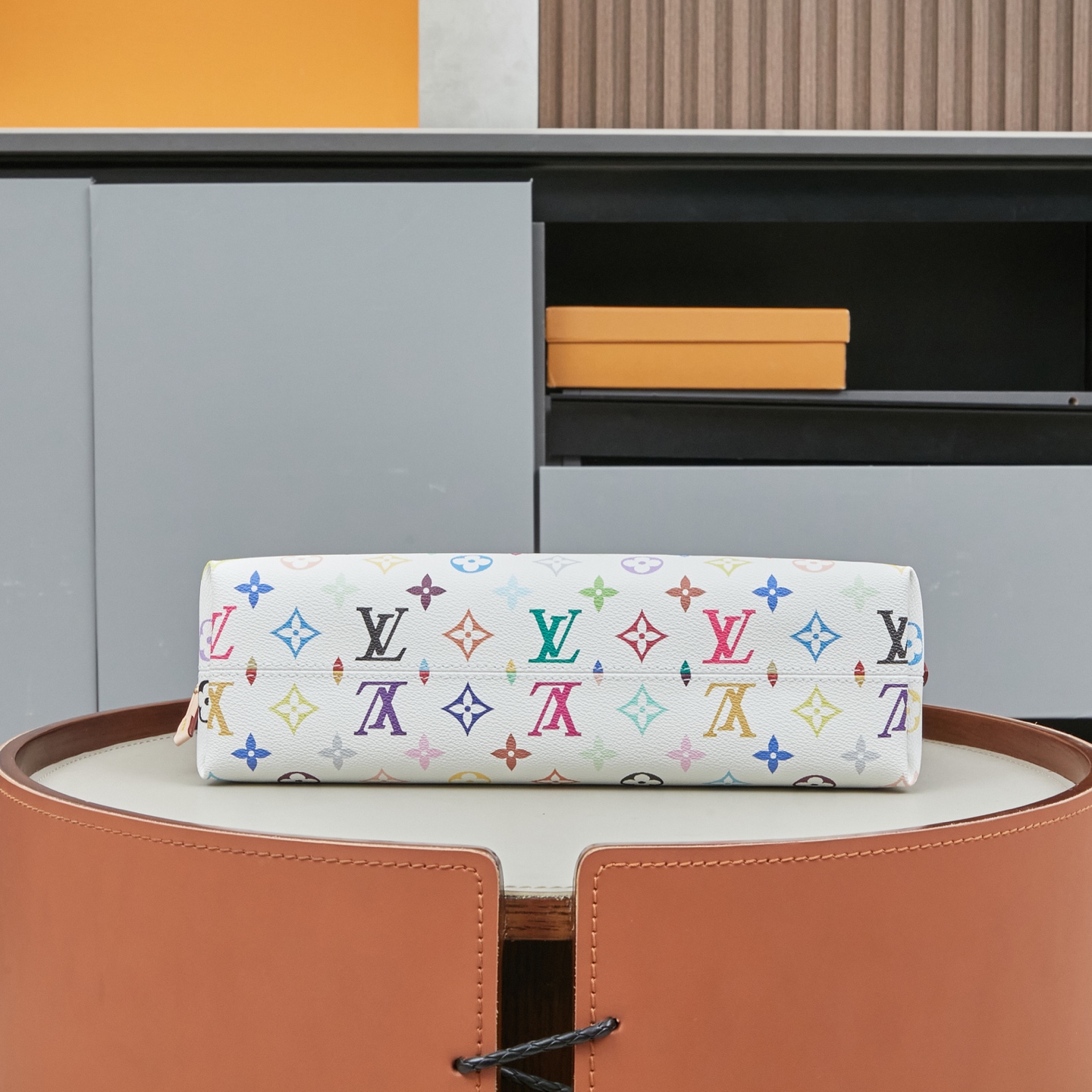Louis Vuitton x Takashi Murakami Carryall East West Bag - Image 4