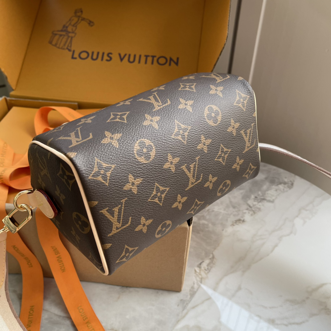 Louis Vuitton Speedy Bandouliere 20 Monogram Canvas Crossbody Bag - Image 4