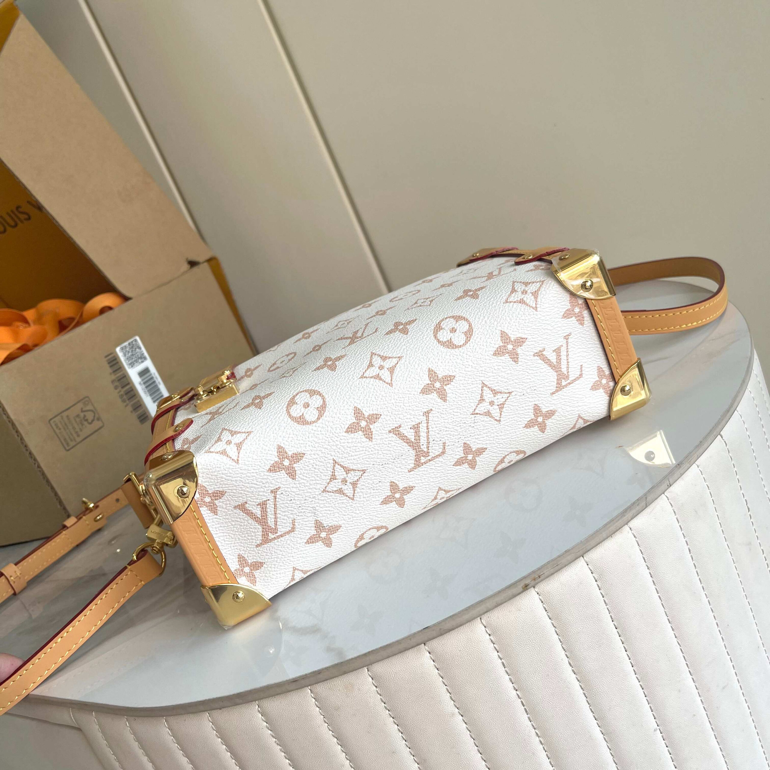 Side Trunk Medium Monogram Canvas Crossbody Bag - Image 4