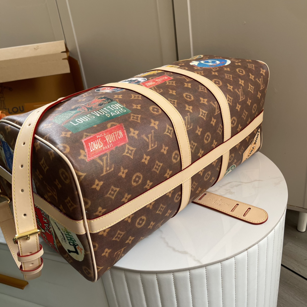 Louis Vuitton Keepall Bandoulière 45 Travel Bag - Image 4