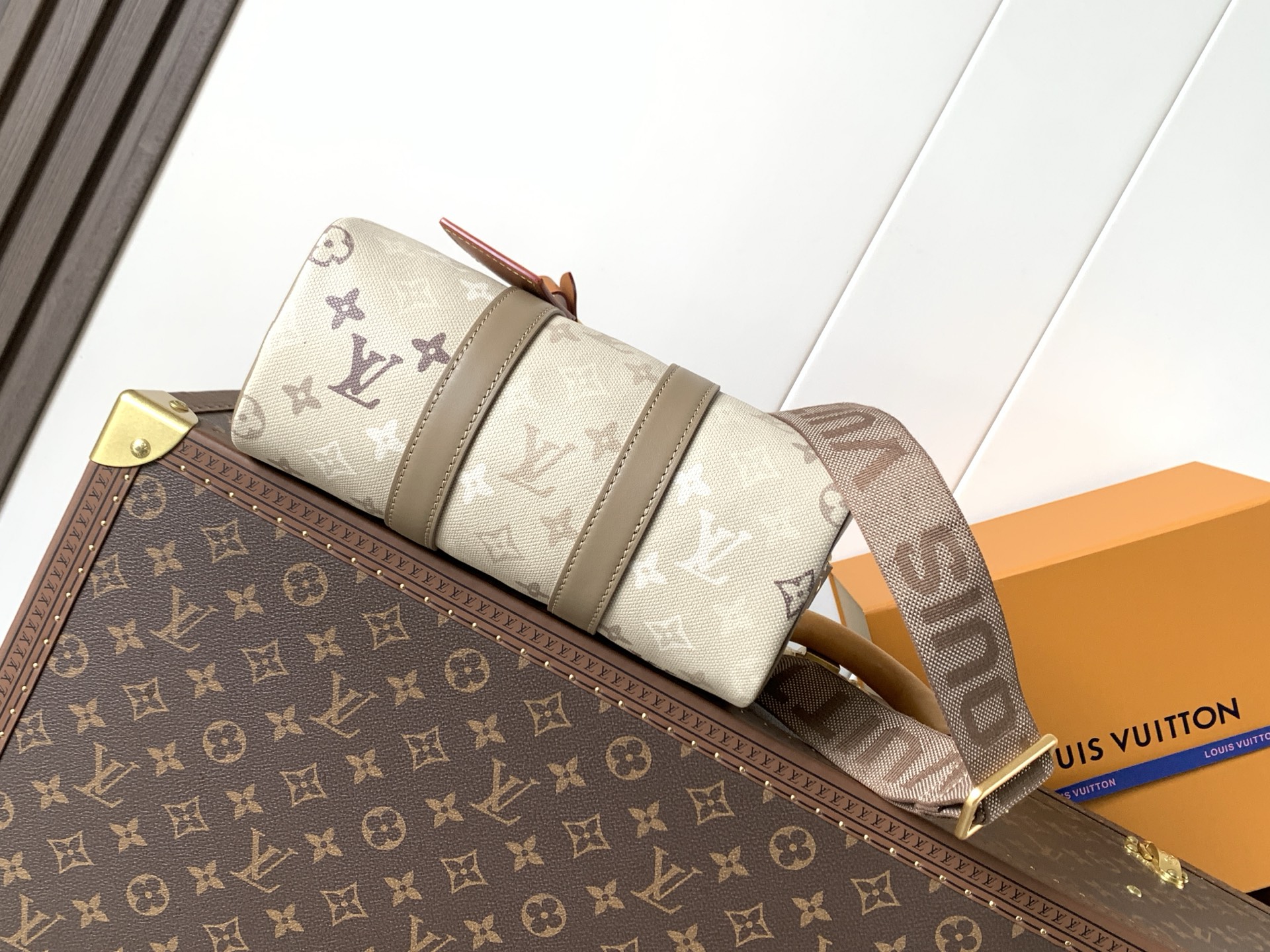 Keepall Bandoulière 25 Travel Bag in Monogram Surplus Coated Canvas - Image 4