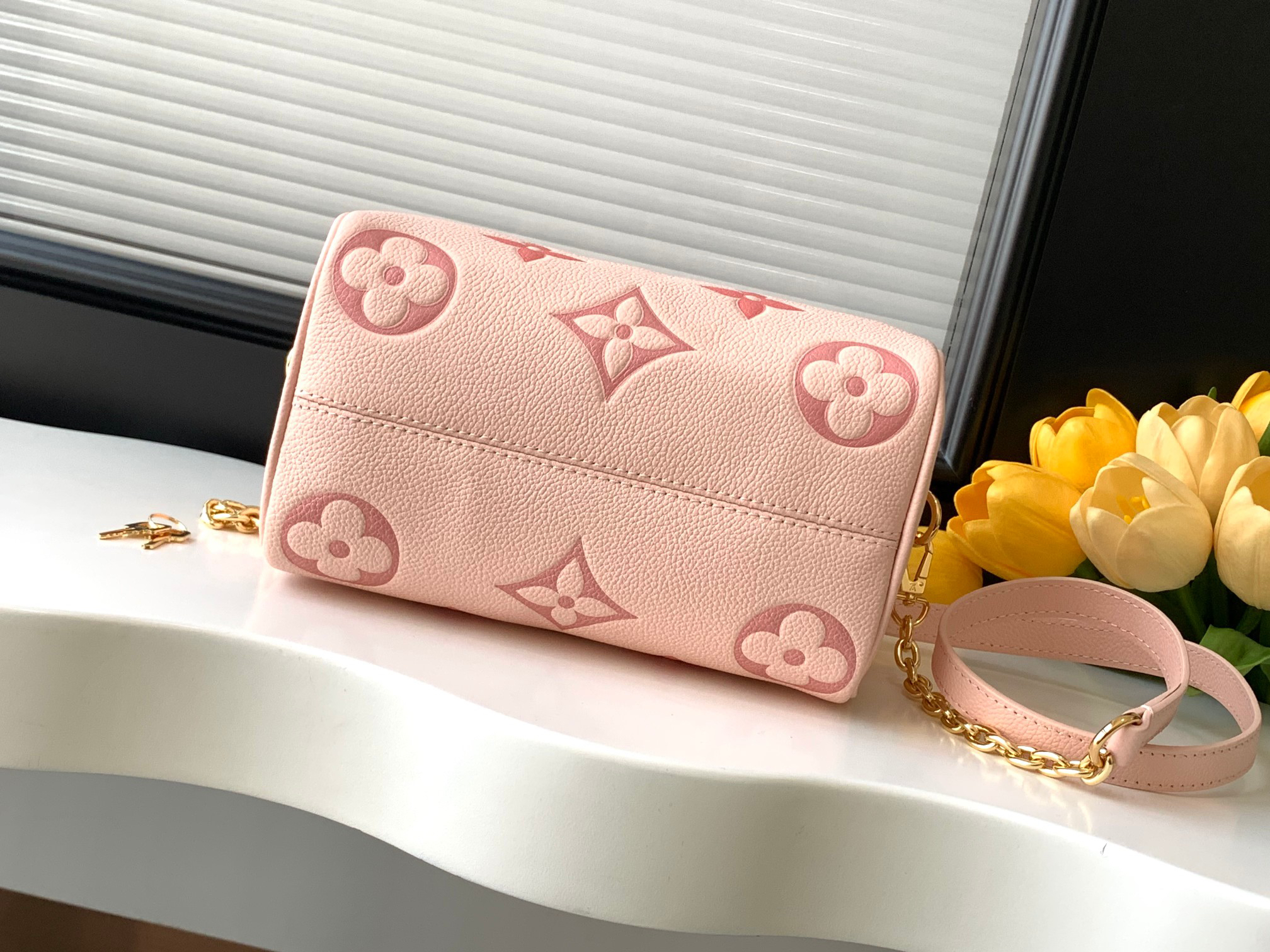 Louis Vuitton Speedy Bandoulière 20 Monogram Empreinte Leather Handbag - Image 4