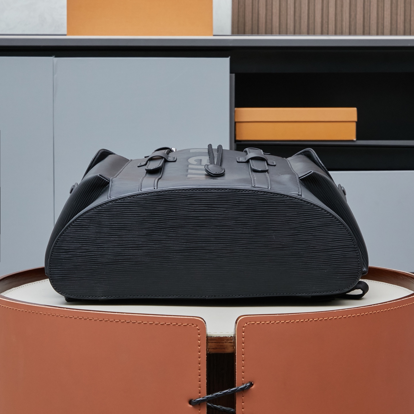 Louis Vuitton Christopher MM Backpack M41709 in Black and Red - Image 4