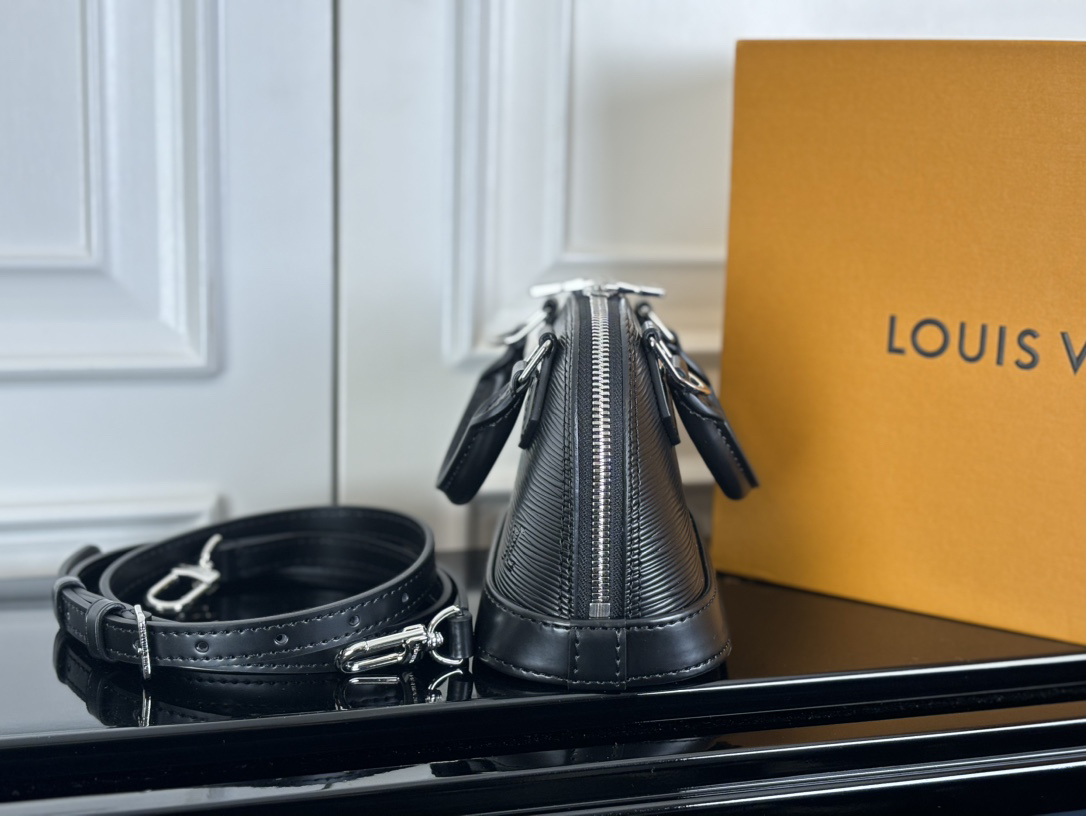 Louis Vuitton Nano Alma Handbag in Black - Image 4