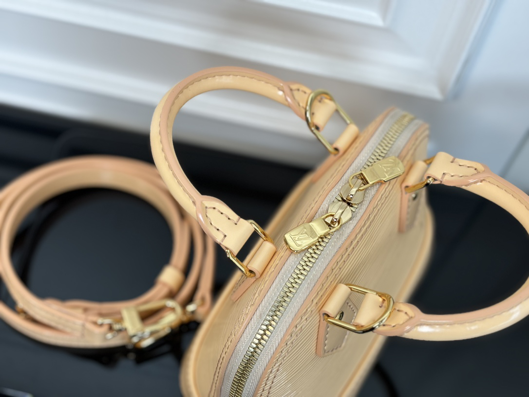 Louis Vuitton Nano Alma Epi Leather Crossbody Bag in Almond - Image 4