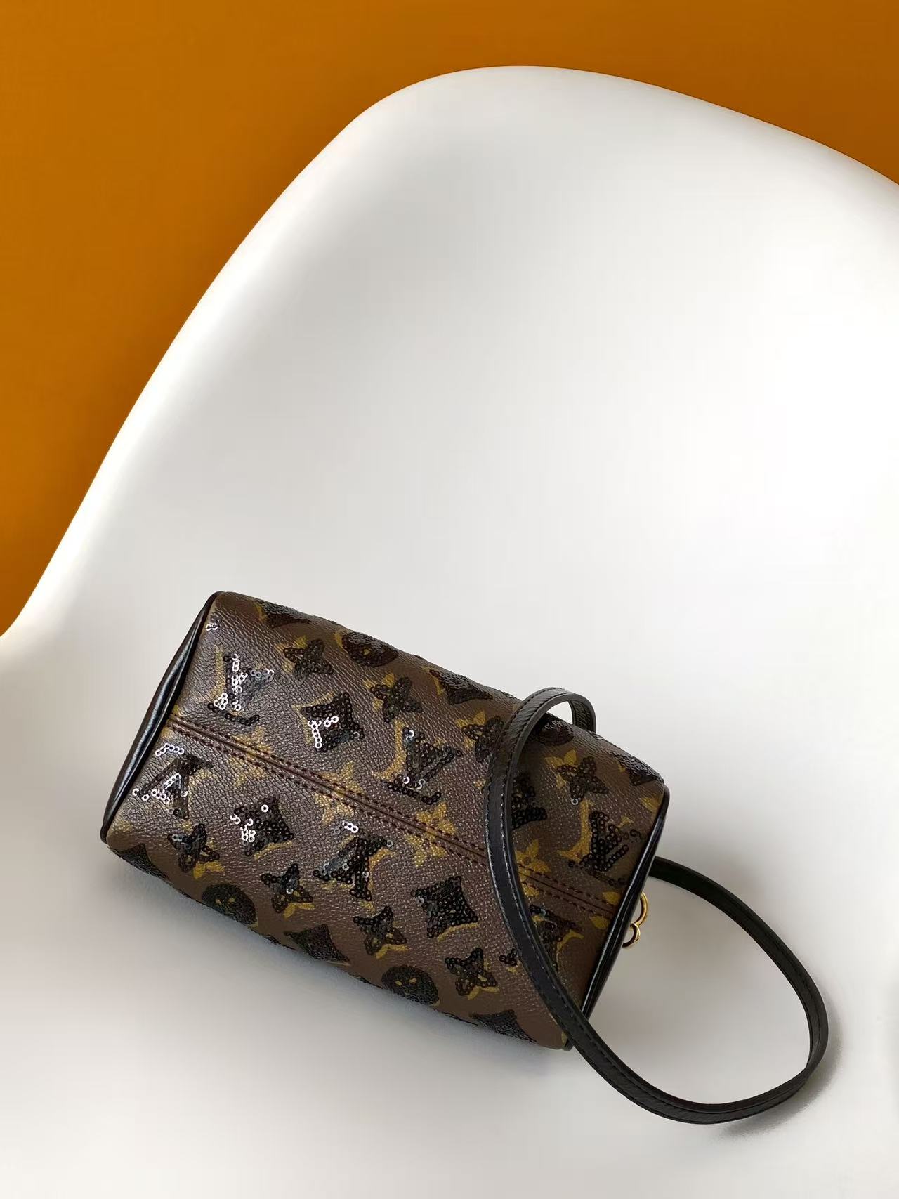 Louis Vuitton Speedy Bandoulière 20 Monogram Sequins Crossbody Bag - Image 4