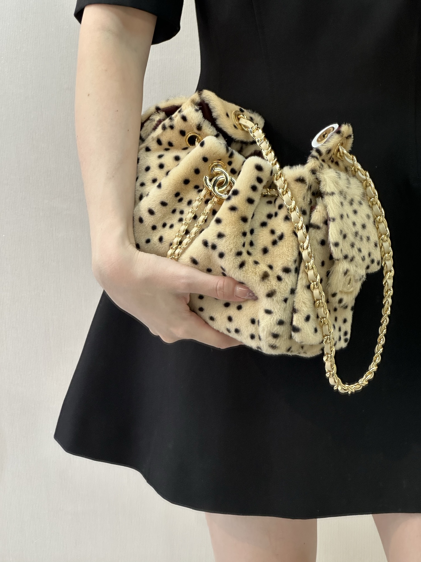 CHANEL 25 Velvet Leopard-Print Handbag - Image 4