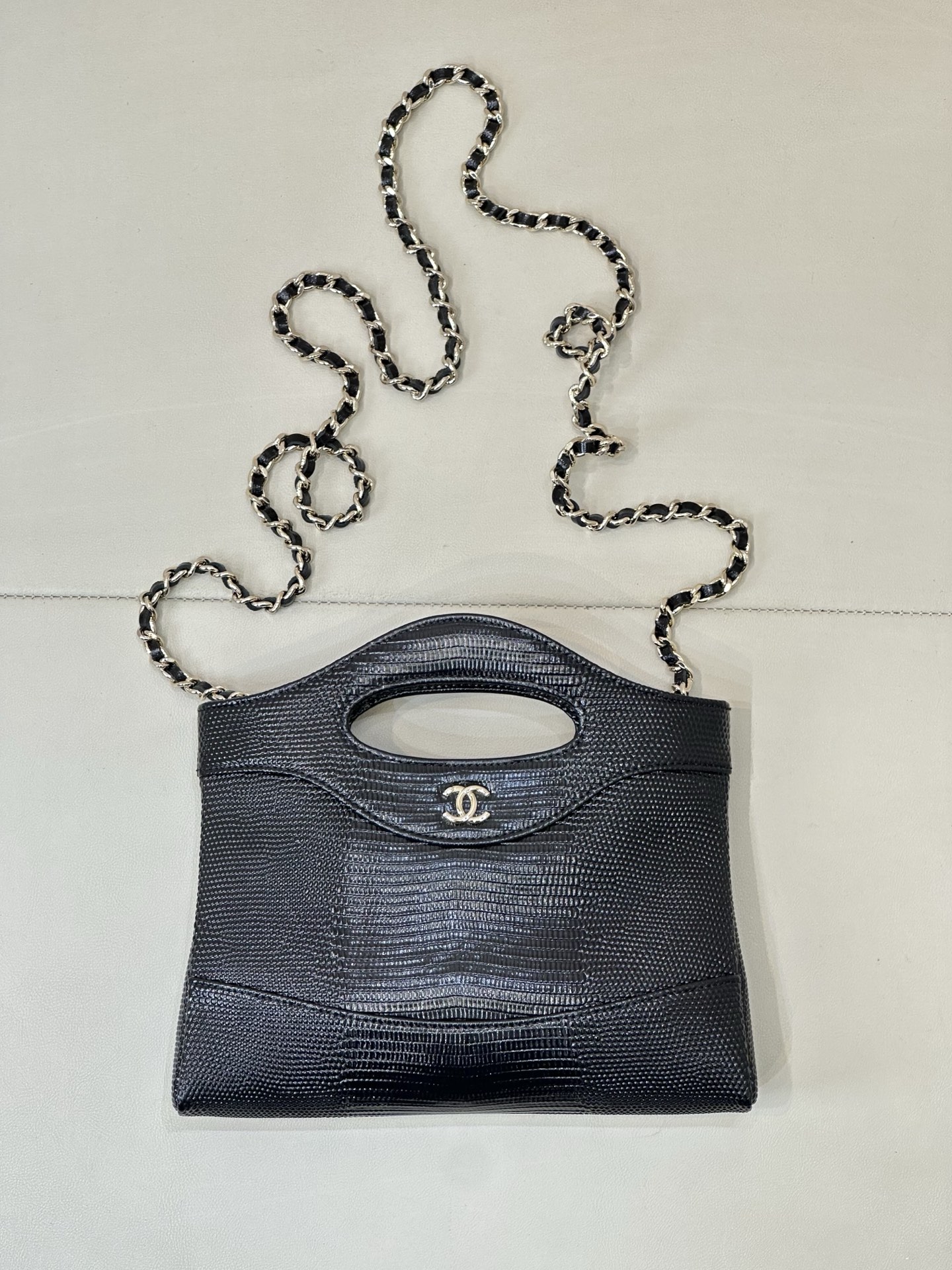Chanel 31 Nano Crossbody Bag in Crocodile-Embossed Calfskin - Image 4