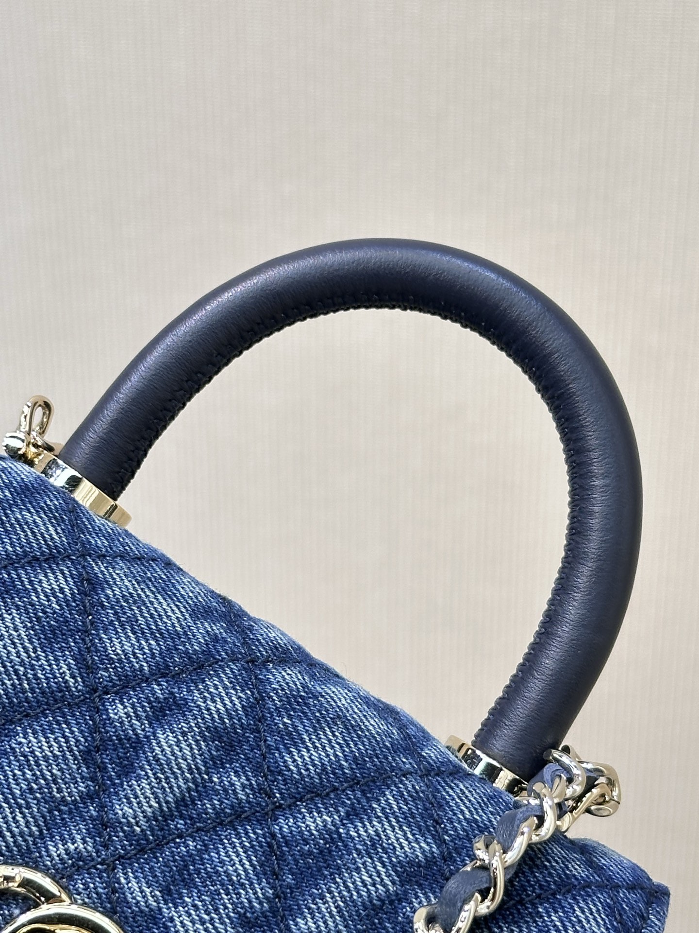 Chanel Coco Handle Mini Denim Handbag - Image 4
