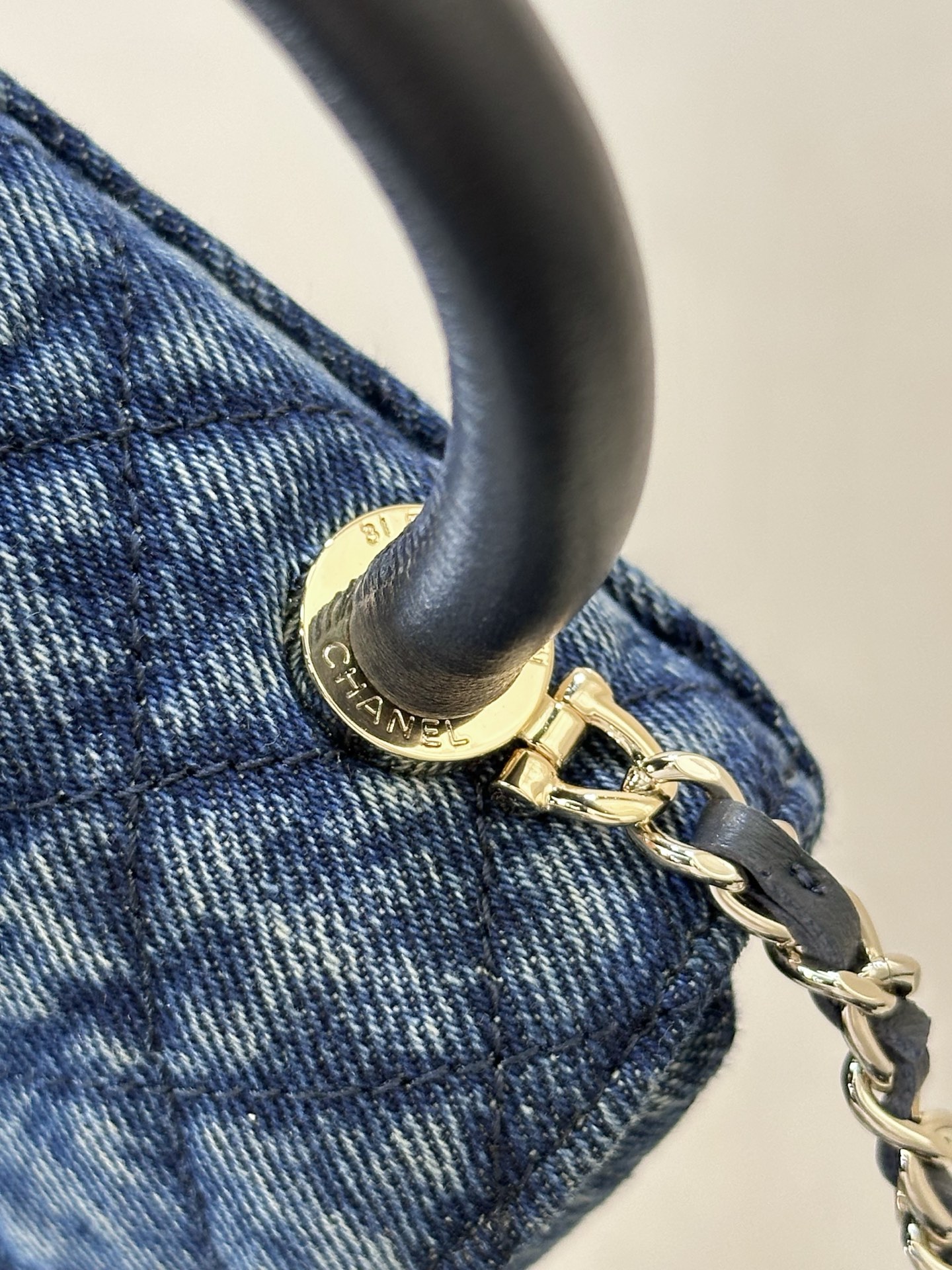 Chanel Coco Handle Mini Denim Handbag - Image 4
