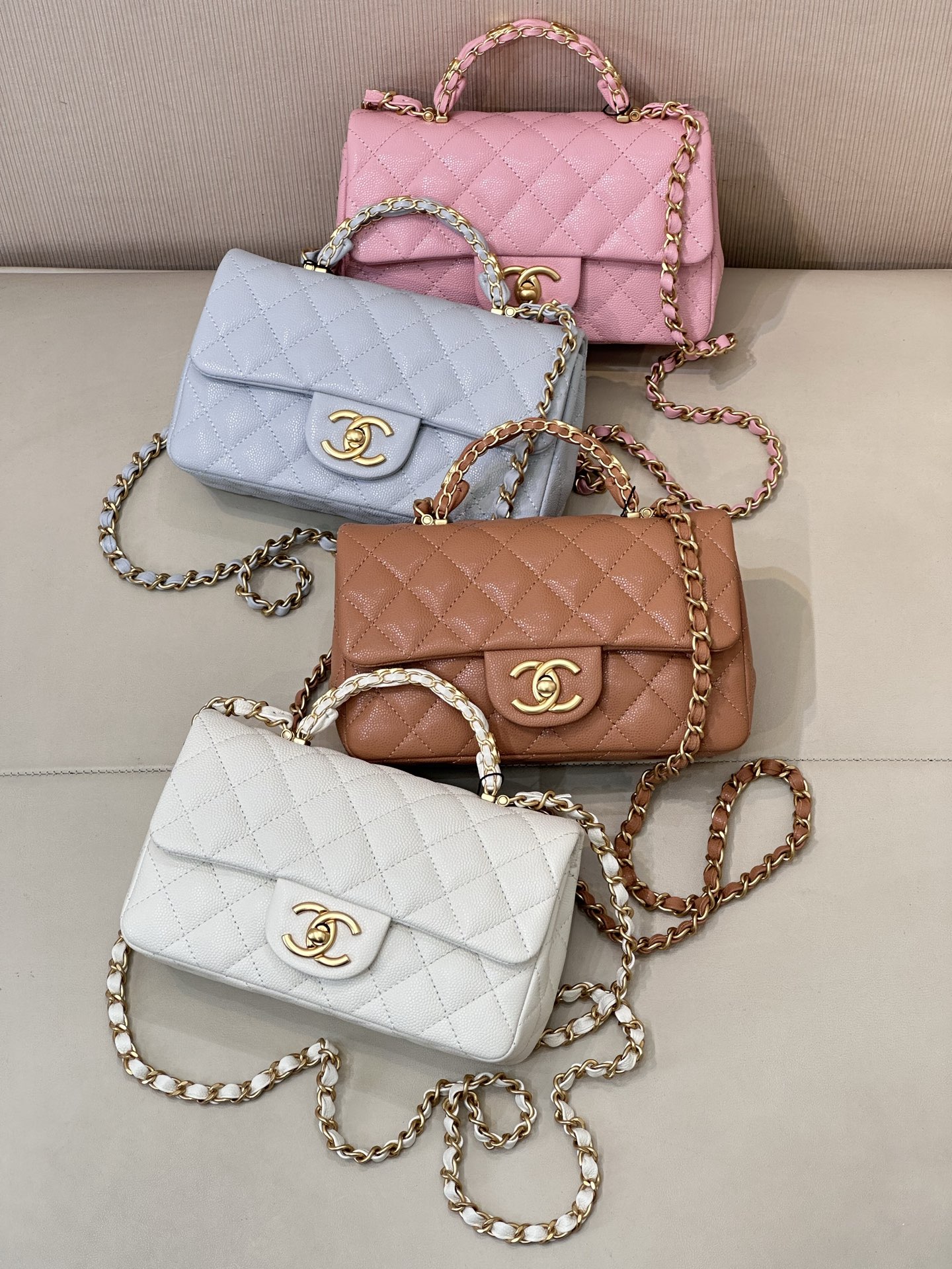 Chanel 24B Lambskin Mini Flap Bag - Image 4