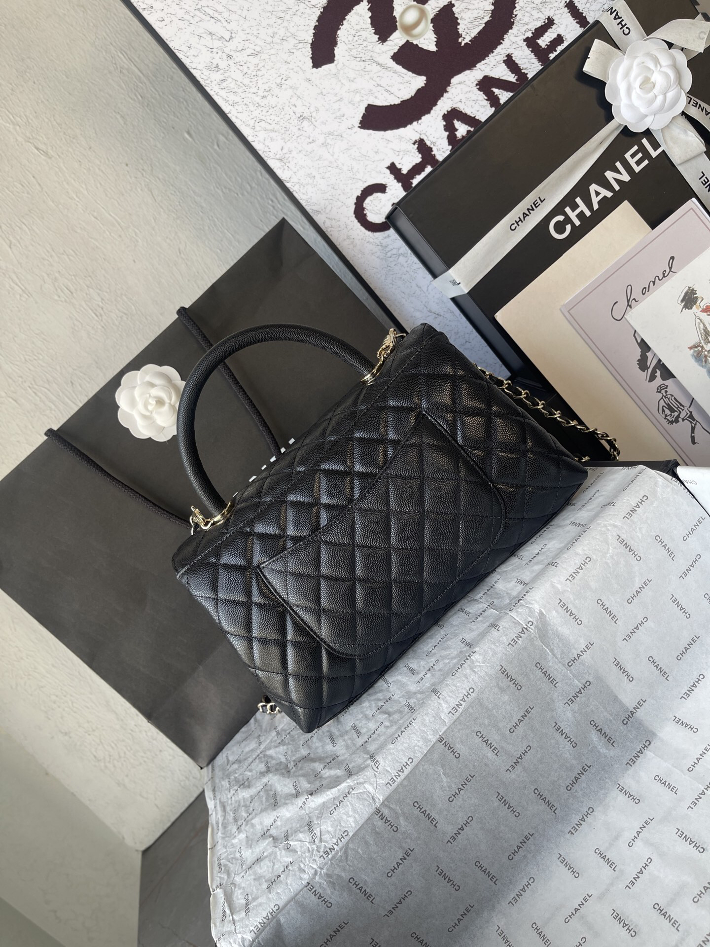 Chanel Coco Handle Mini Flap Top-Handle Bag - Image 4