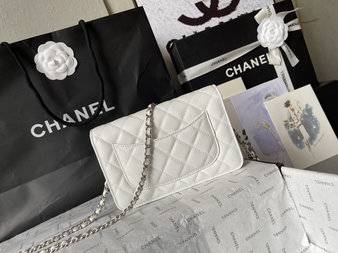 Chanel CF WOC Chain Bag in Black Caviar Leather - Image 4