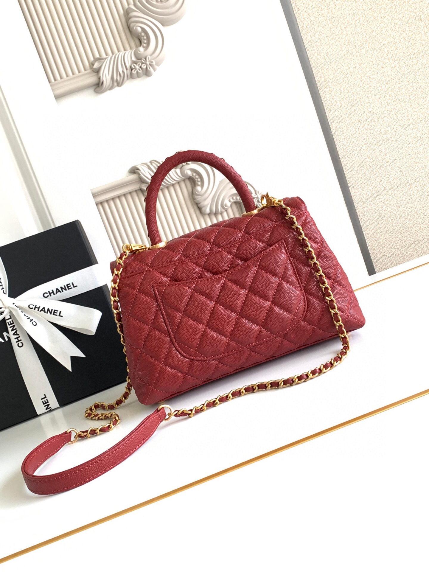 Chanel Coco Handle Classic Top-Handle Handbag - Image 4