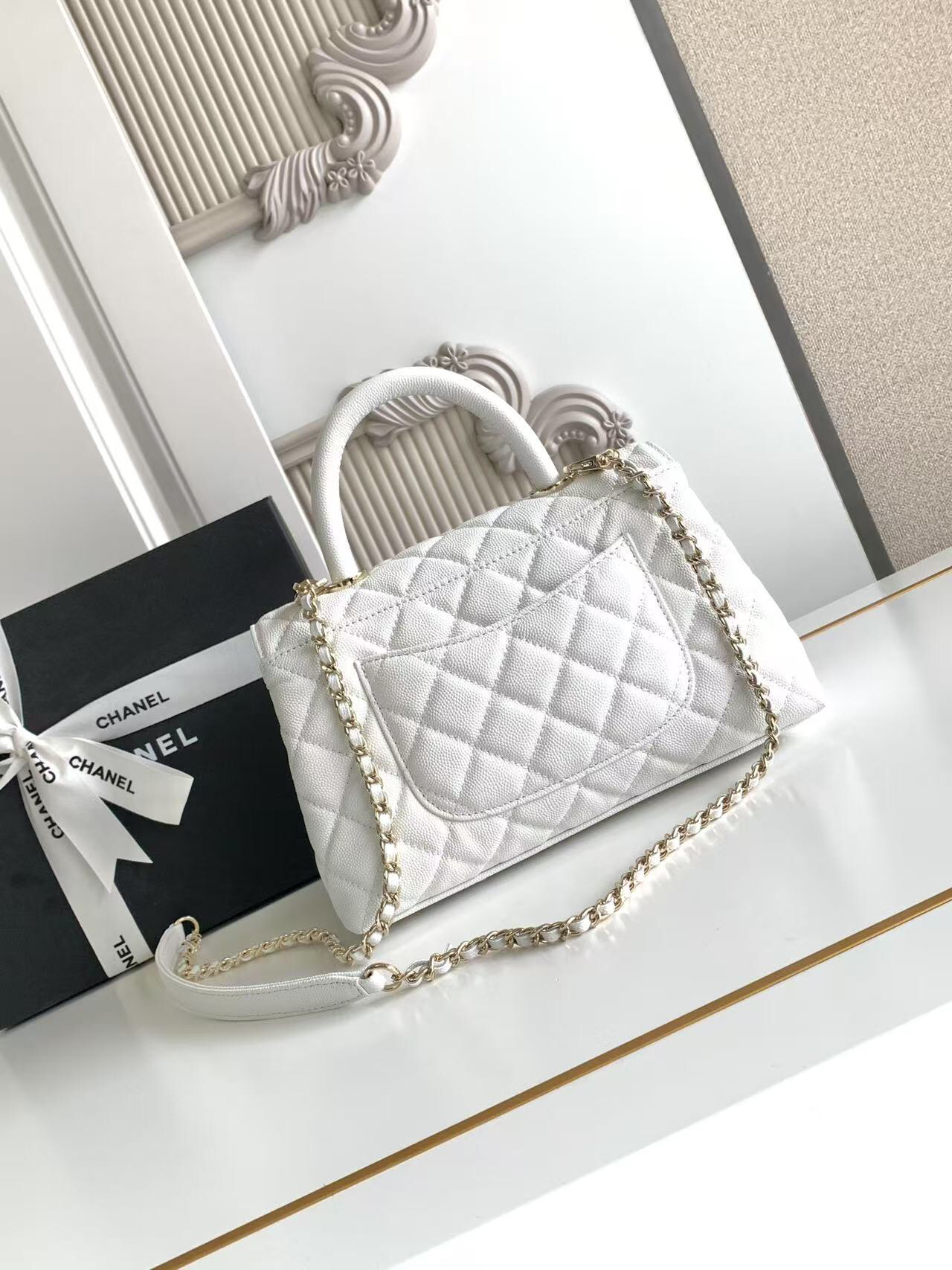 Chanel Coco Handle Top Handle Bag - Image 4