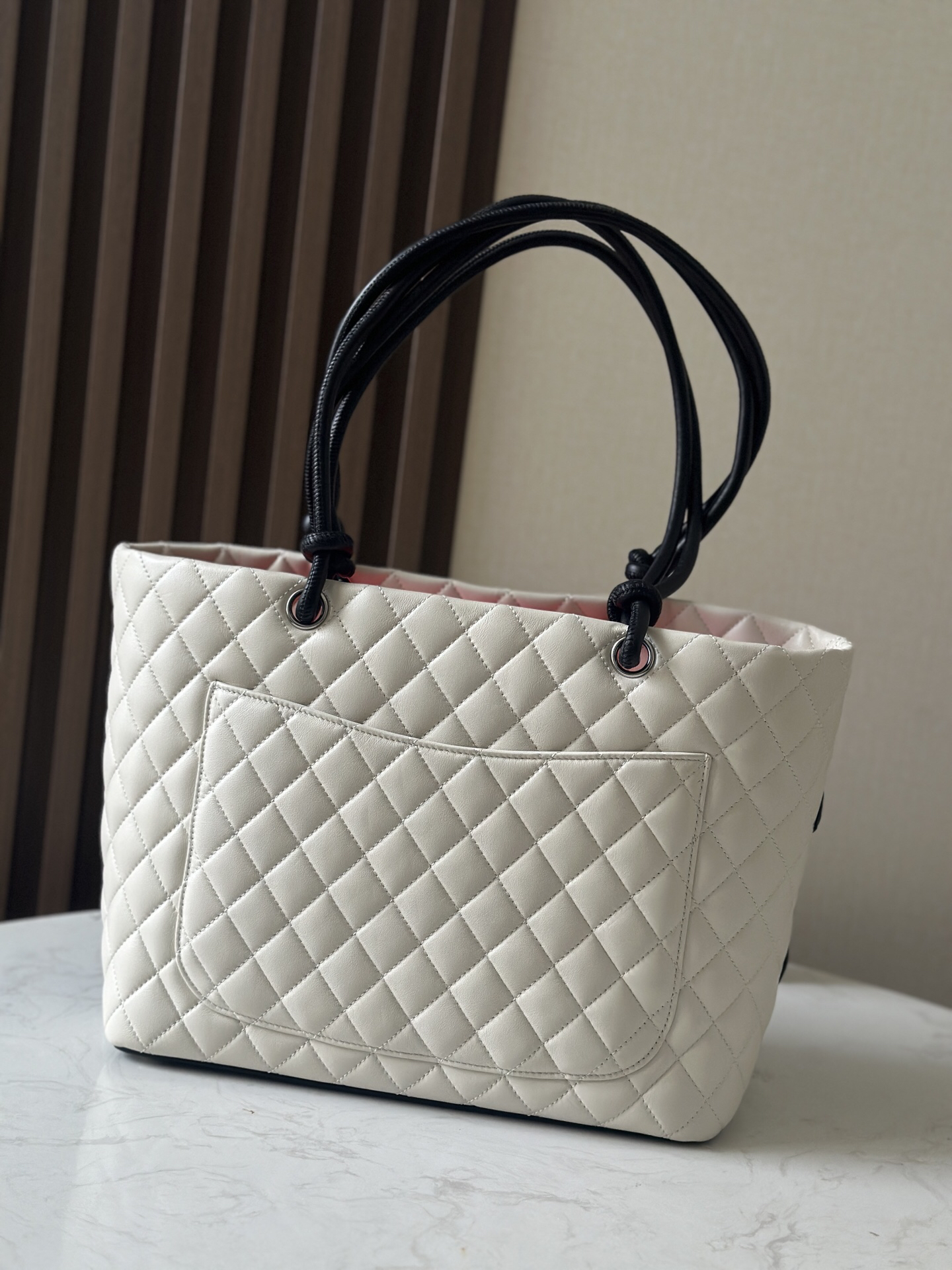 Chanel Cambon Tote Bag, Black and White - Image 4