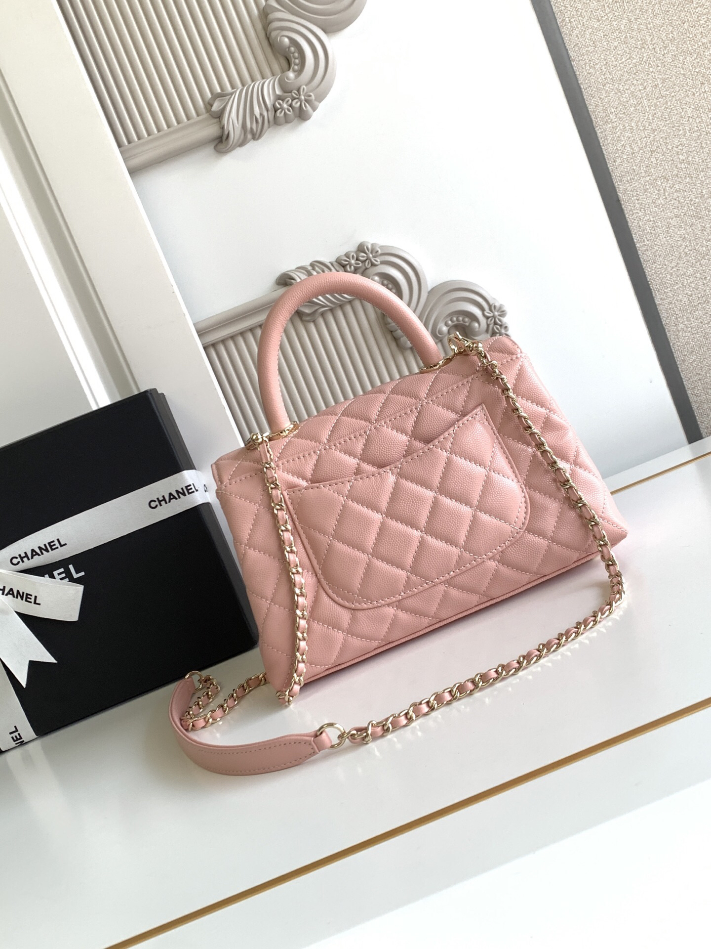 Chanel Coco Handle Classic Flap Top-Handle Handbag - Image 4