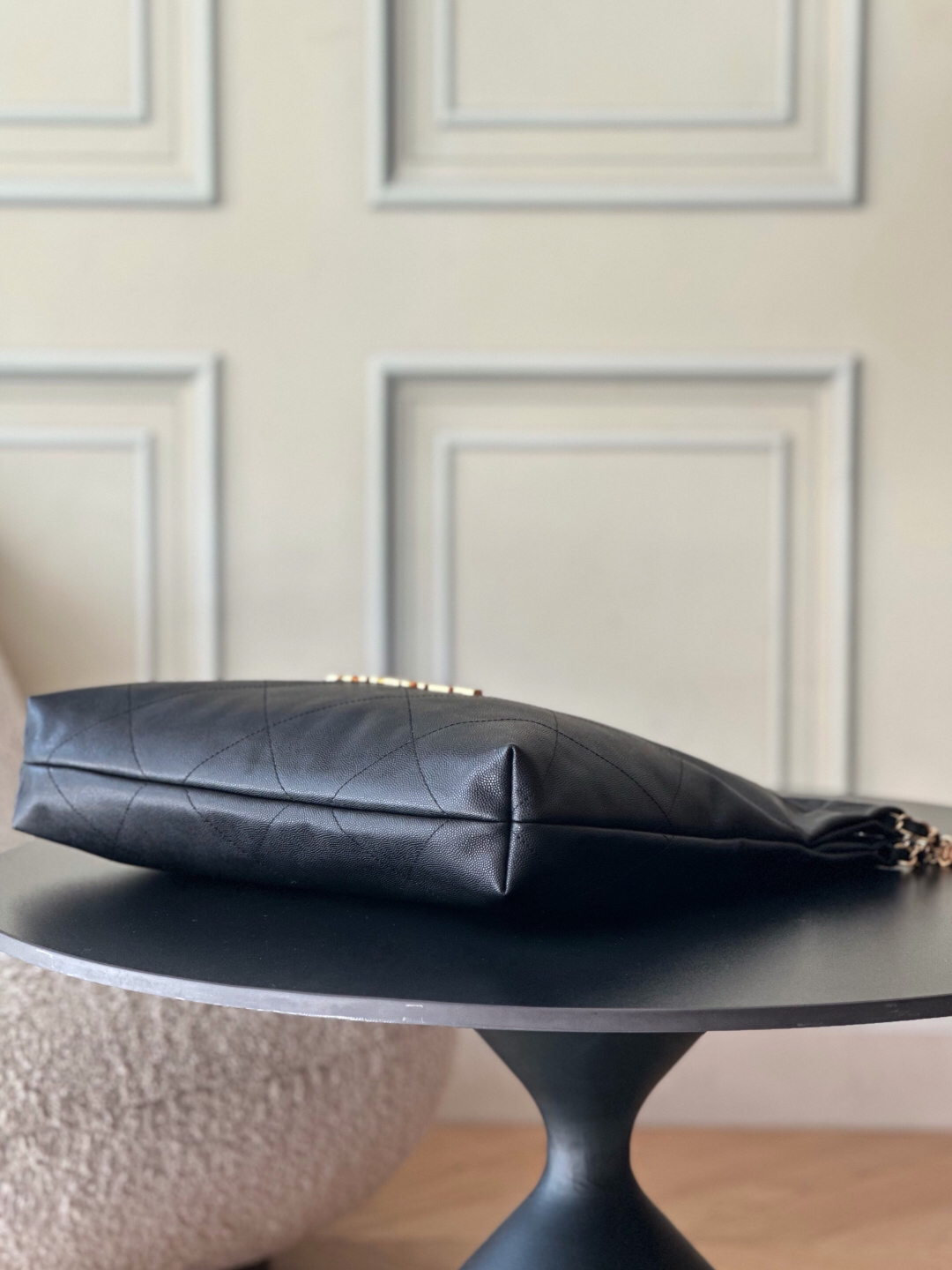 Chanel Waxed Calfskin Shoulder Bag - Image 4