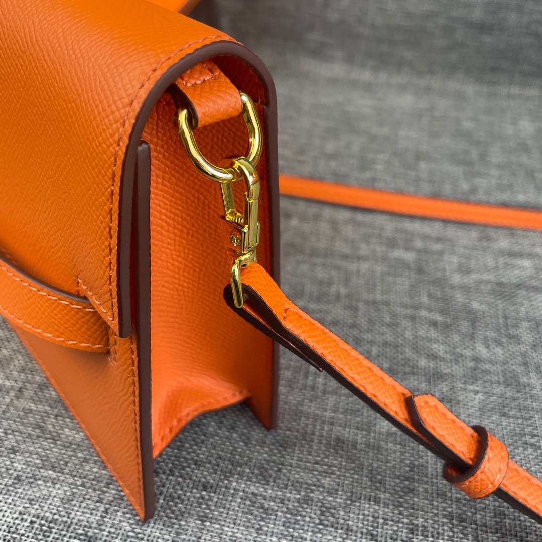 Hermes Kelly Palm-Grain Leather Shoulder Crossbody Bag - Image 4