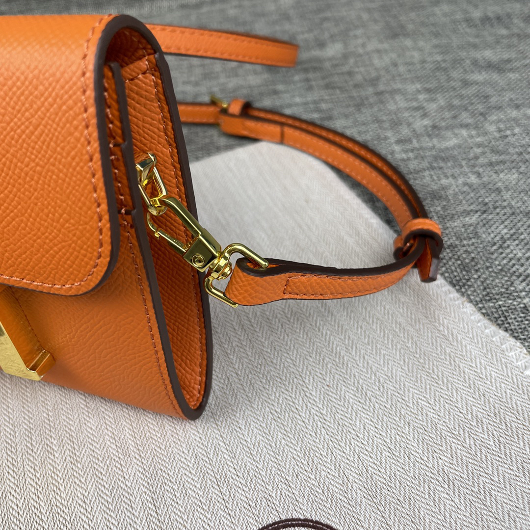 Hermes Constance Palm-Grain Leather Mini Bag - Image 4