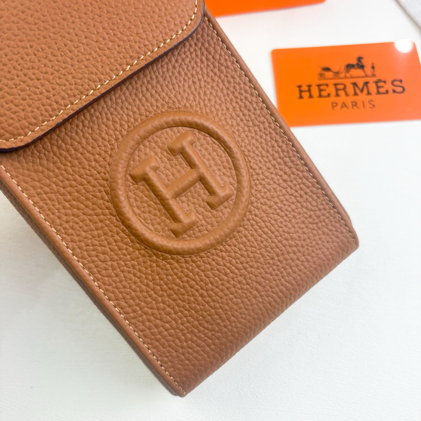 Hermès Togo Leather Crossbody Bag - Image 4