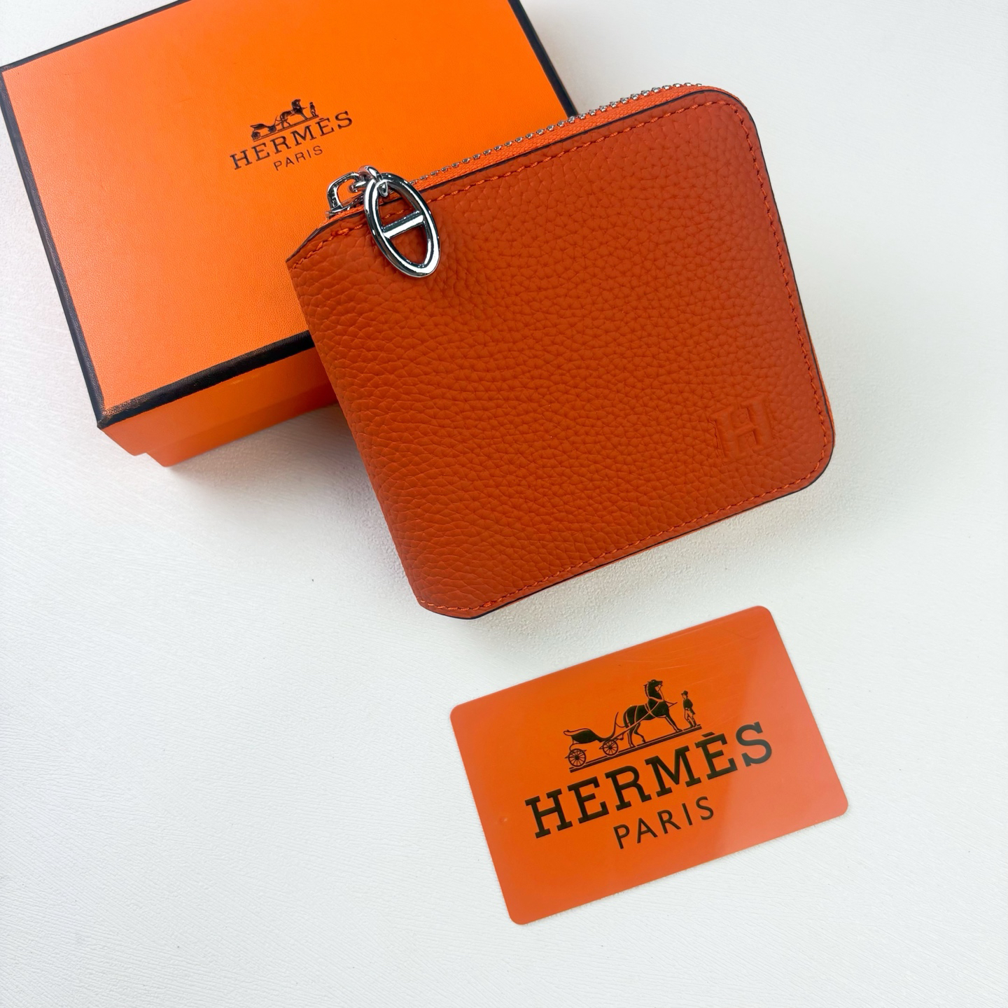Hermès Silk'in Leather Wallet - Image 4