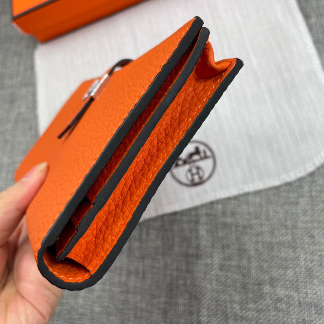 Hermes Leather Zip Wallet - Image 4