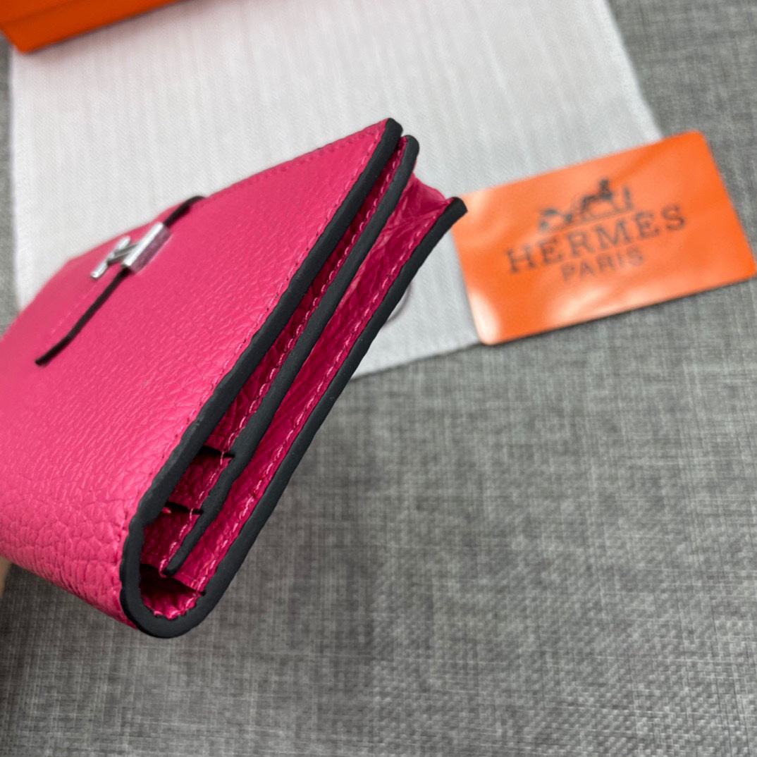 Hermès Women’s Togo Calfskin Vertical Zip Wallet - Image 4