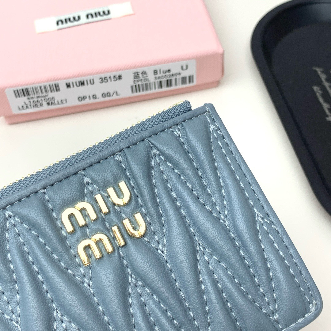 Miu Miu Quilted Lambskin Wallet - Image 4