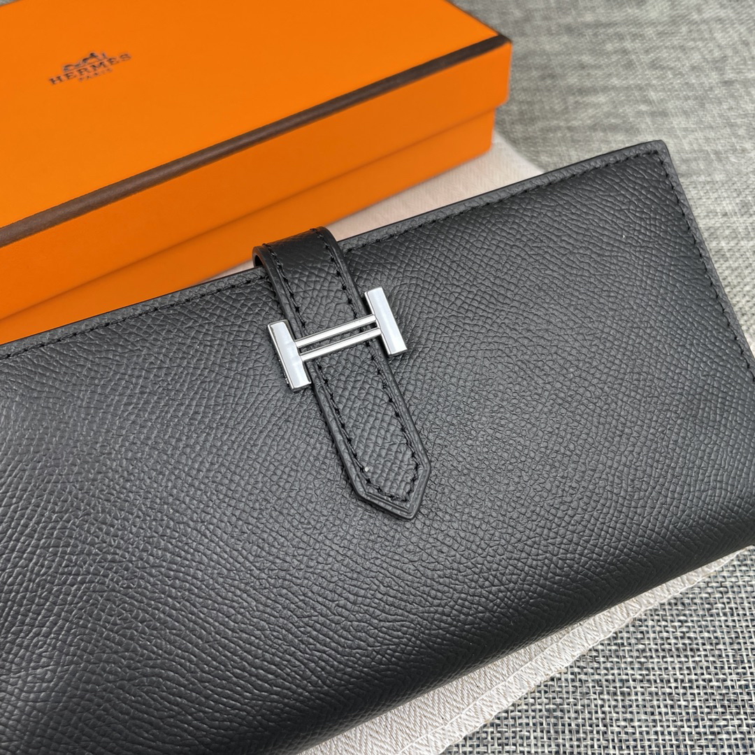 Hermes Epsom Leather Vertical Zip Wallet - Image 4