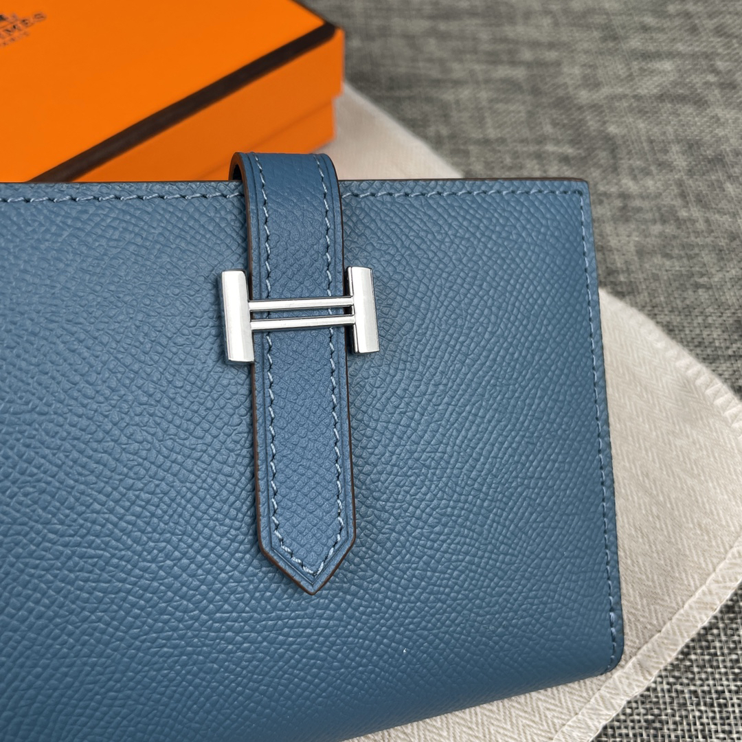 Hermès Palm-Grain Leather Wallet - Image 4