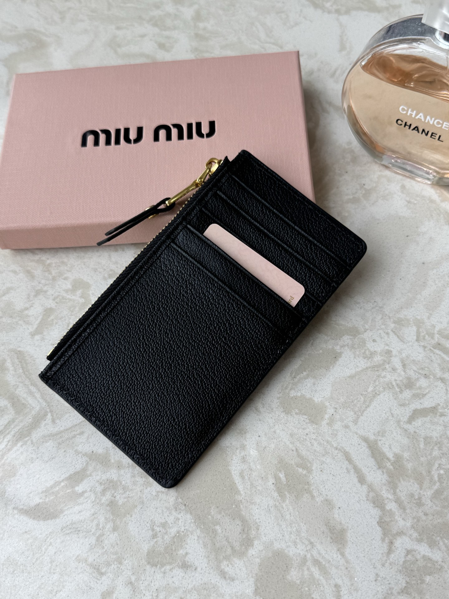 Miu Miu Leather Card Holder - Image 4