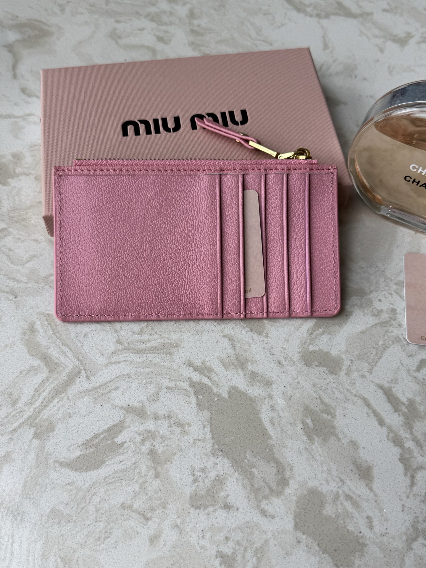 Miu Miu Slim Calf Leather Card Wallet - Image 4