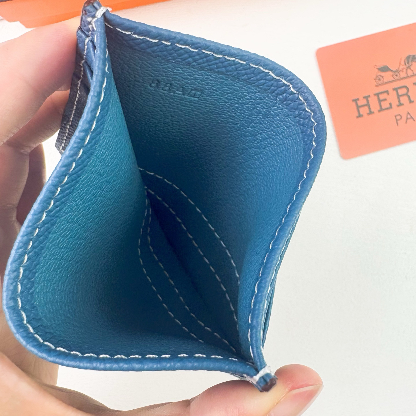 Hermès Emon Evercolor Calfskin Card Holder - Image 4