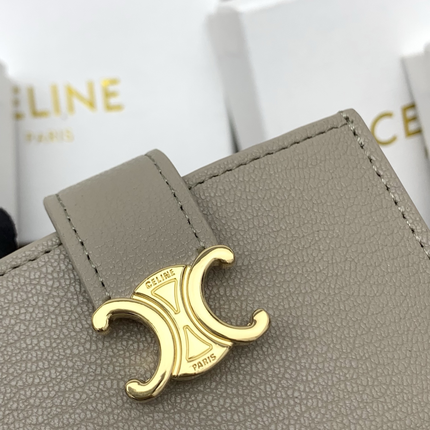 Celine Accordéon Triomphe Leather Card Holder - Image 4