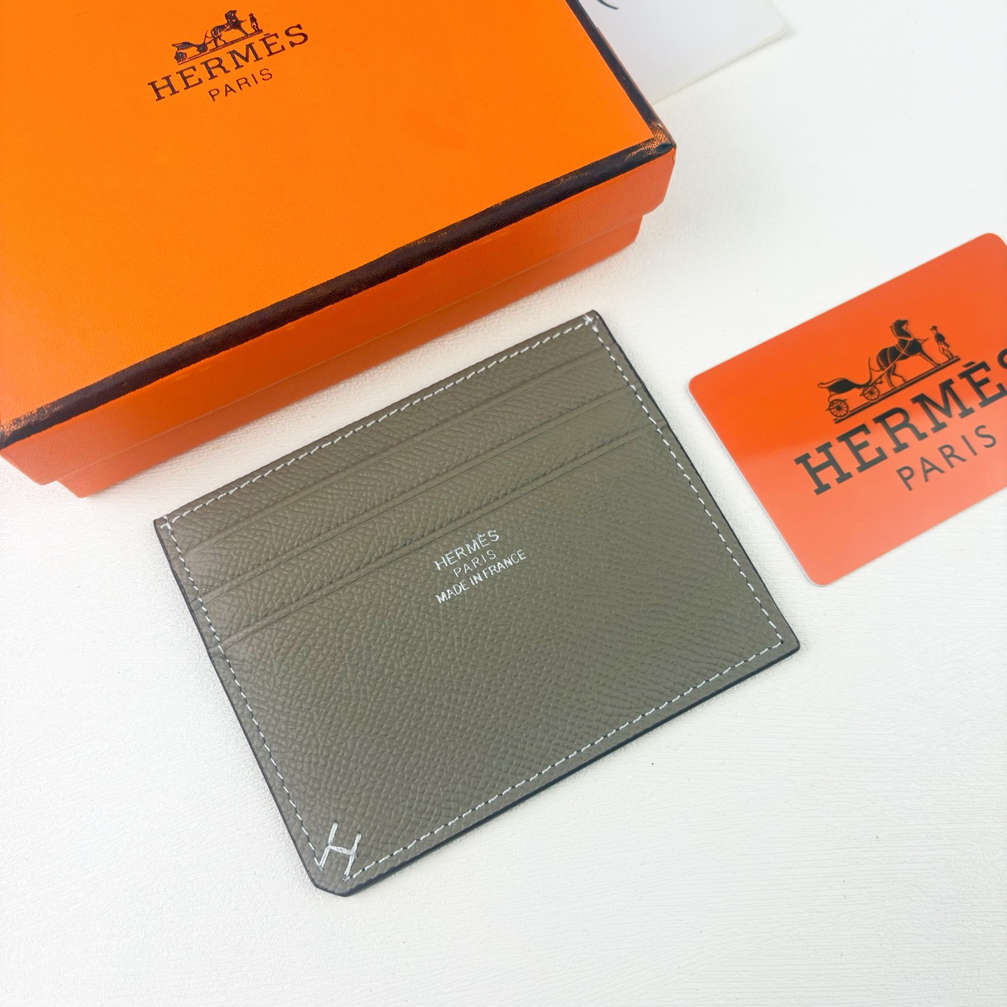 Hermes Evercolor Leather Card Holder - Image 4