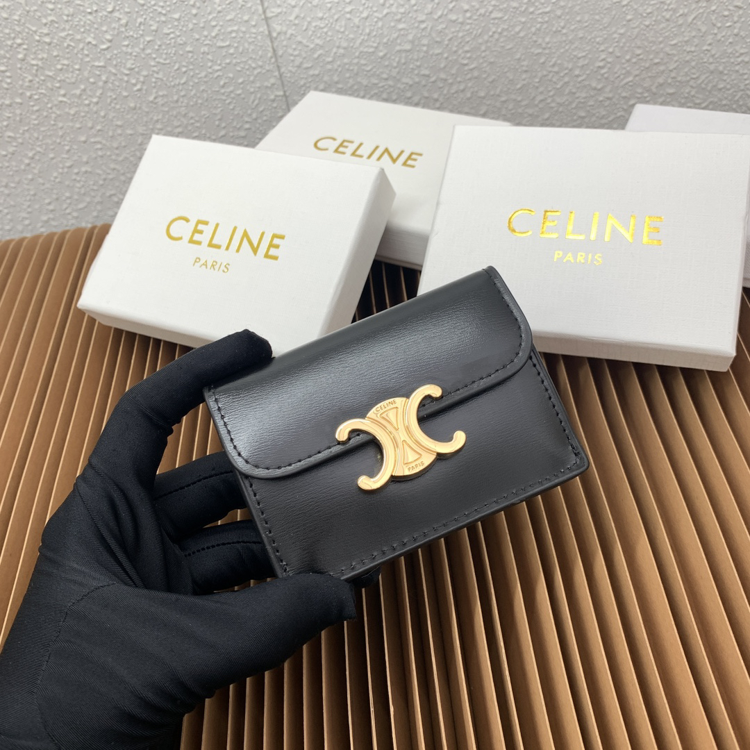 CELINE Triomphe Canvas Card Holder - Image 4