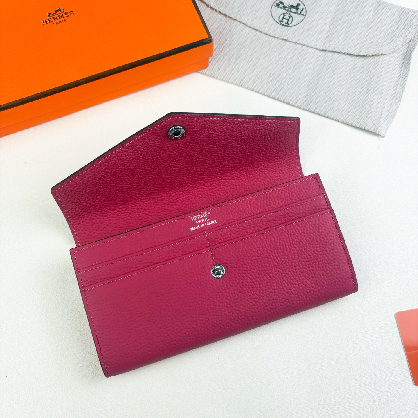 Hermès R.M.S Long Wallet in Evercolor Togo Leather - Image 4