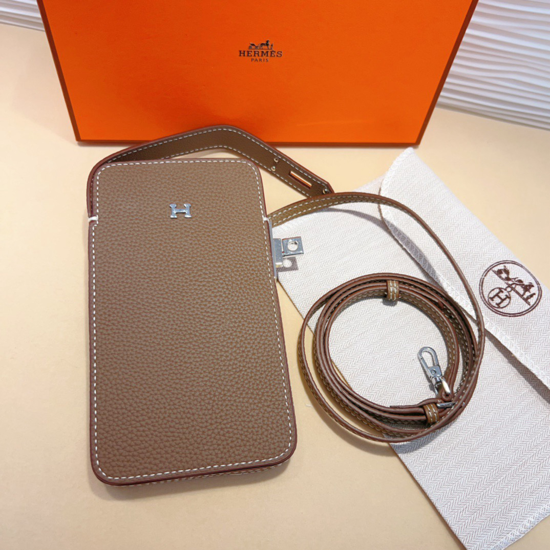 Hermes Hac a Box Tadelakt Calfskin Phone Case - Image 4